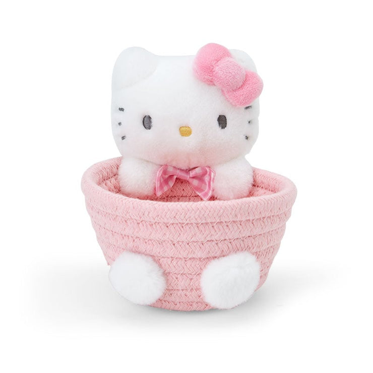 [Sanrio] Rope Basket w/Mascot S-Size -Hello Kitty [JUL 2024] Sanrio Original Japan