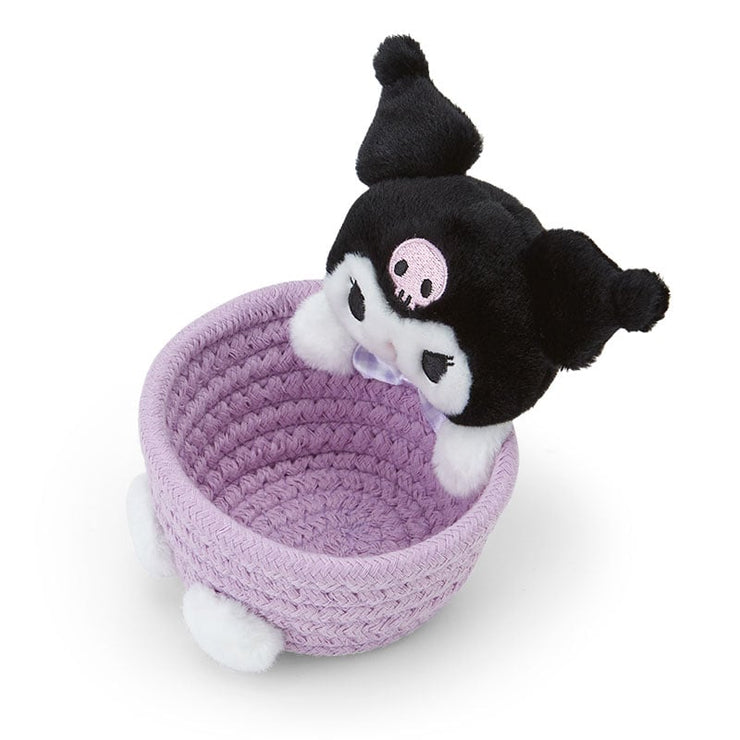 [Sanrio] Rope Basket w/Mascot S-Size -Kuromi [JUL 2024] Sanrio Original Japan