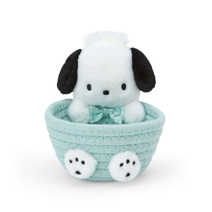 [Sanrio] Rope Basket w/Mascot S-Size -Pochacco [JUL 2024] Sanrio Original Japan