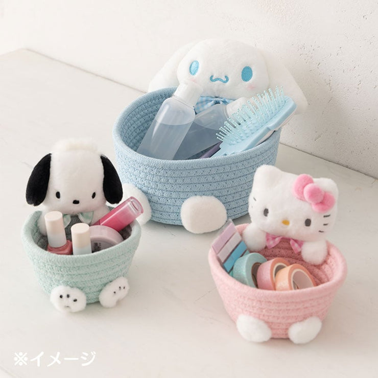 [Sanrio] Rope Basket w/Mascot S-Size -Pochacco [JUL 2024] Sanrio Original Japan