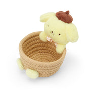 [Sanrio] Rope Basket w/Mascot S-Size -Pom Pom Purin [JUL 2024] Sanrio Original Japan