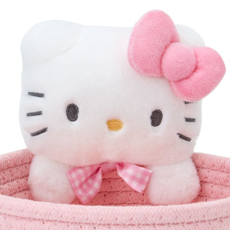 [Sanrio] Rope Basket w/Mascot M-Size -Hello Kitty [JUL 2024] Sanrio Original Japan