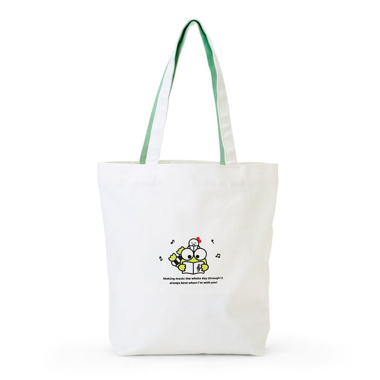 [Sanrio] Keroppi & Pekkle Song and Dance Cheerful Design Series - Tote Bag -Keroppi [JUL 2024] Sanrio Original Japan