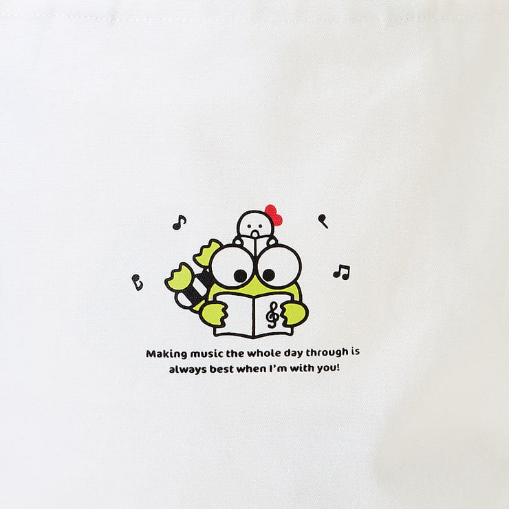 [Sanrio] Keroppi & Pekkle Song and Dance Cheerful Design Series - Tote Bag -Keroppi [JUL 2024] Sanrio Original Japan