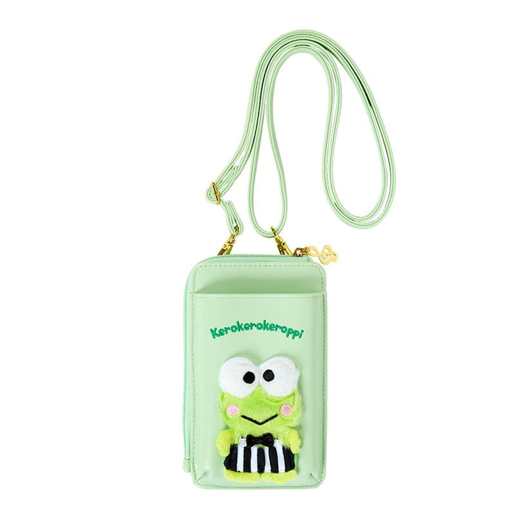 [Sanrio] Keroppi & Pekkle Song and Dance Cheerful Design Series - Smartphone Shoulder Bag -Keroppi [JUL 2024] Sanrio Original Japan