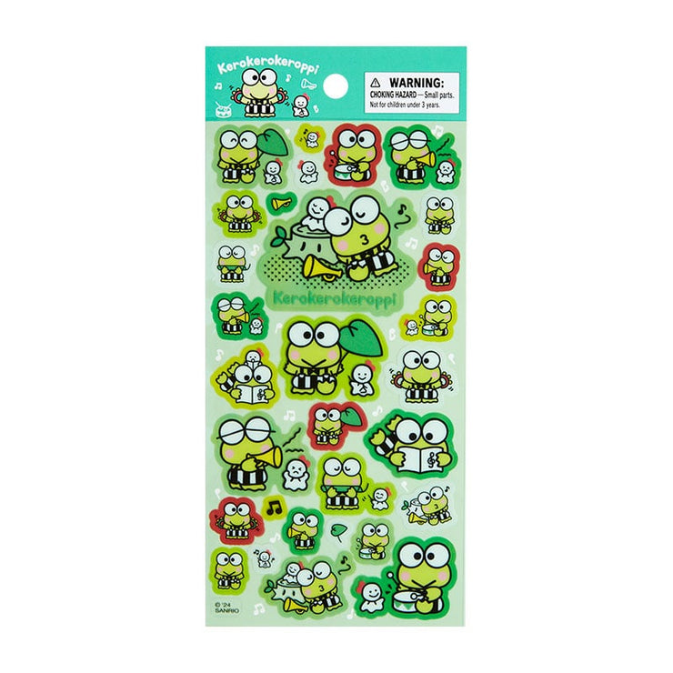 [Sanrio] Keroppi & Pekkle Song and Dance Cheerful Design Series - Sticker Set -Keroppi [JUL 2024] Sanrio Original Japan