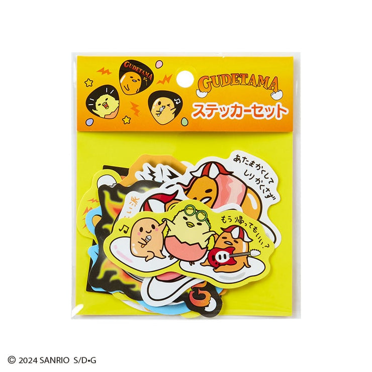 [Sanrio] -Gudetama and KIRIMIchan Festival Design Series- Sticker Set - Gudetama [AUG 2024] Sanrio Original Japan