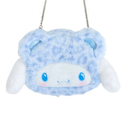 [Sanrio] - Gal Kuma Design Series-  Face-Shaped 2-Way Shoulder Pouch - Cinnamoroll [AUG 2024] Sanrio Original Japan