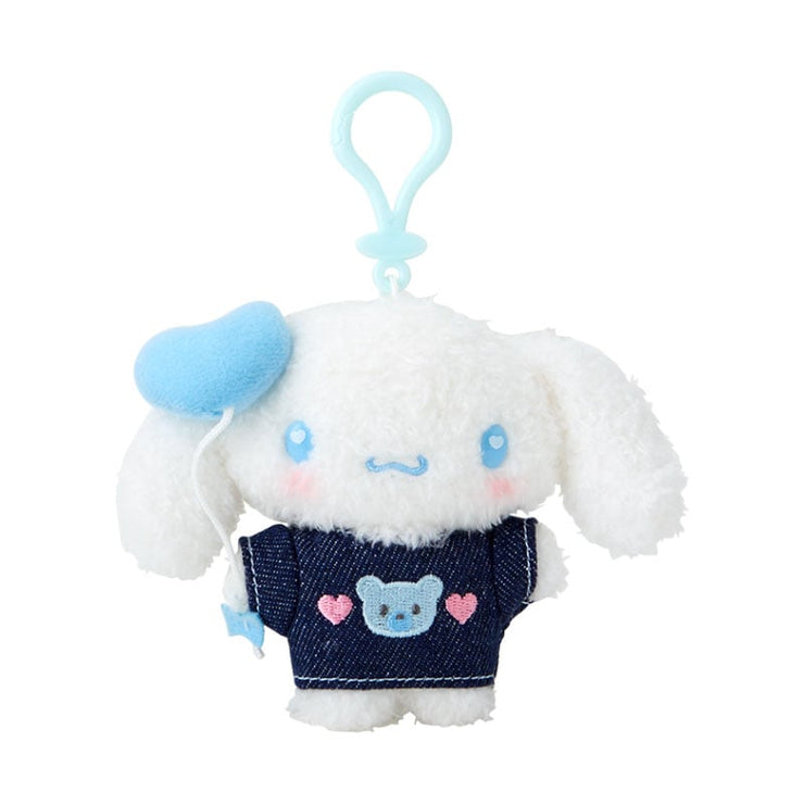 [Sanrio] -Denim Patch Design Series- Mascot Holder - Cinnamoroll [SEP 2024] Sanrio Original Japan