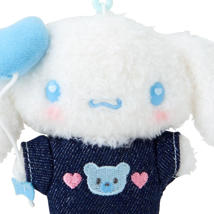 [Sanrio] -Denim Patch Design Series- Mascot Holder - Cinnamoroll [SEP 2024] Sanrio Original Japan