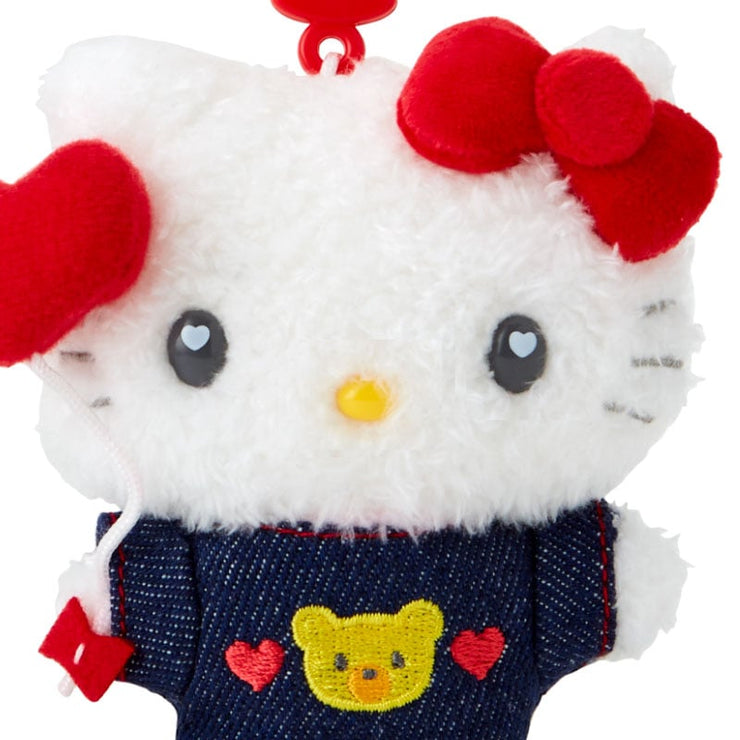 [Sanrio] -Denim Patch Design Series- Mascot Holder - Hello Kitty [SEP 2024] Sanrio Original Japan