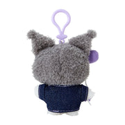 [Sanrio] -Denim Patch Design Series- Mascot Holder - Kuromi [SEP 2024] Sanrio Original Japan