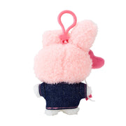 [Sanrio] -Denim Patch Design Series- Mascot Holder - My Melody [SEP 2024] Sanrio Original Japan