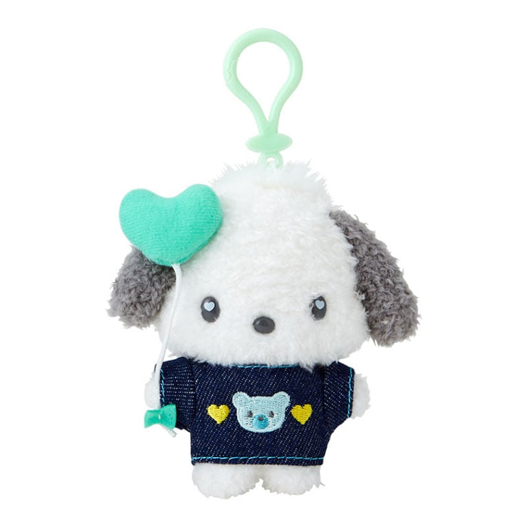 [Sanrio] -Denim Patch Design Series- Mascot Holder - Pochacco [SEP 2024] Sanrio Original Japan