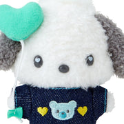 [Sanrio] -Denim Patch Design Series- Mascot Holder - Pochacco [SEP 2024] Sanrio Original Japan