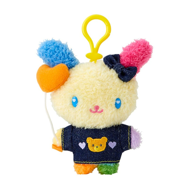 [Sanrio] -Denim Patch Design Series- Mascot Holder - Usahana [SEP 2024] Sanrio Original Japan