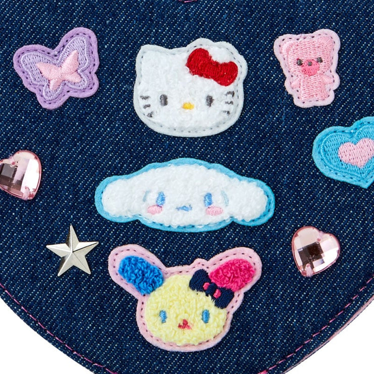 [Sanrio] -Denim Patch Design Series- Folding Mirror [SEP 2024] Sanrio Original Japan