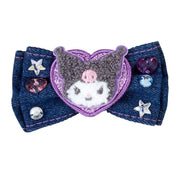 [Sanrio] -Denim Patch Design Series- Secret Hair Clip [Blind Package] [SEP 2024] Sanrio Original Japan