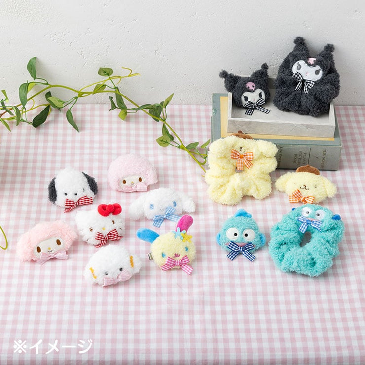 [Sanrio] Face-shaped Scrunchie -Hangyodon [SEP 2024] Sanrio Original Japan