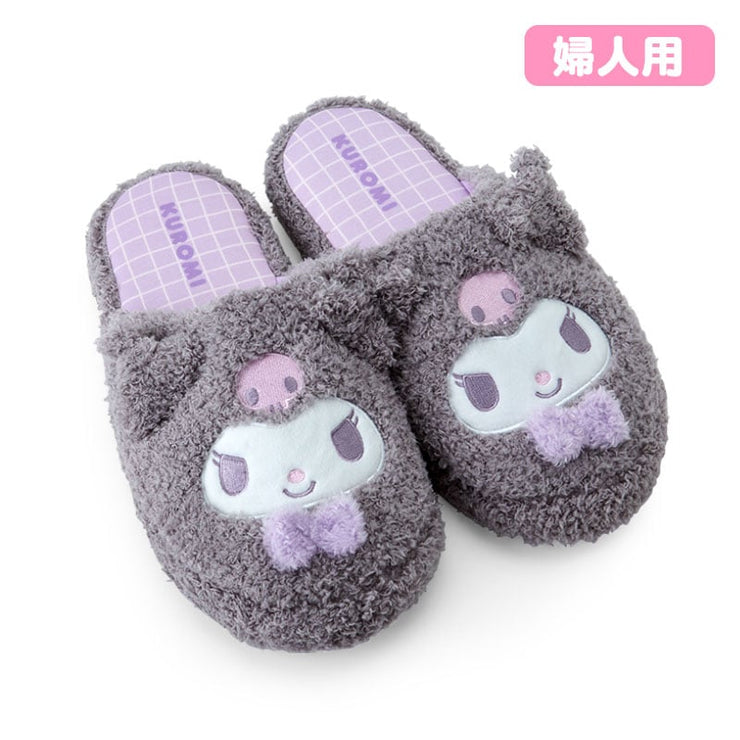 [Sanrio] Face-shaped Slippers -Kuromi [OCT 2024] Sanrio Original Japan