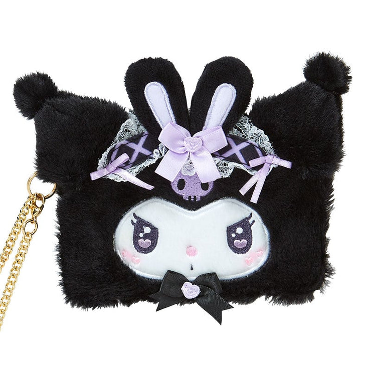 [Sanrio] -Dream Ribbon Design Series- Face-Shaped Card Case - Kuromi [OCT 2024] Sanrio Original Japan