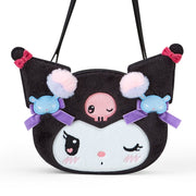 [Sanrio] -Kuromi Romikyun Room Design Series- Face-Shaped Shoulder Bag [OCT 2024] Sanrio Original Japan