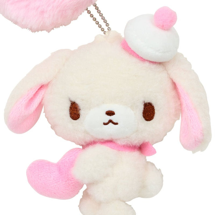 [Sanrio] - Heisei Characters Fuwa Fuwa Heart Series - Mascot Strap - Sugarbunnies Shirousa [NOV 2024] Sanrio Original Japan