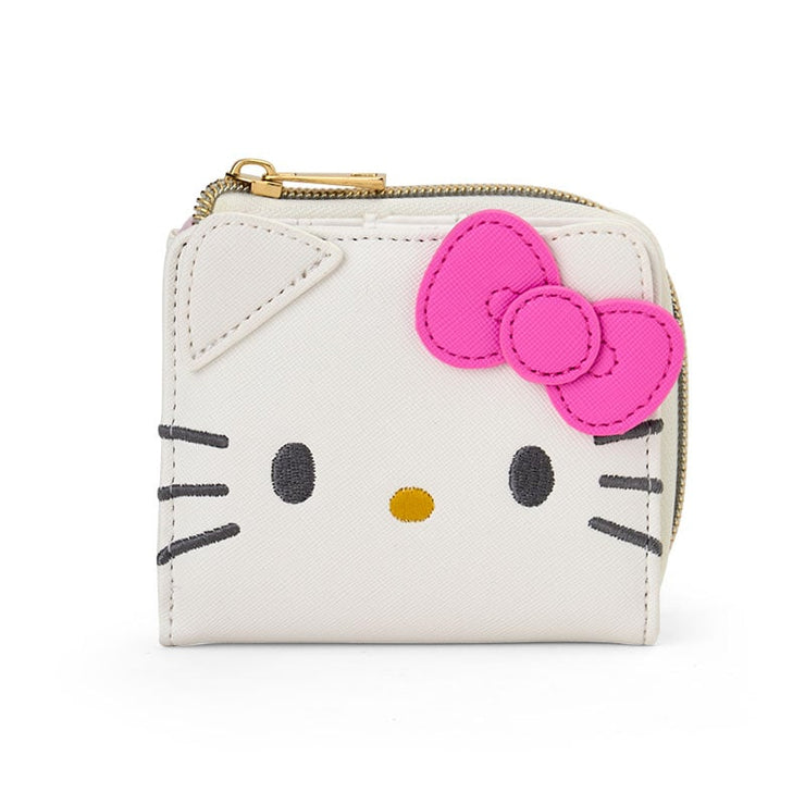 [Sanrio] Face-Shaped Bi-Fold Wallet - Hello Kitty [NOV 2024] Sanrio Original Japan