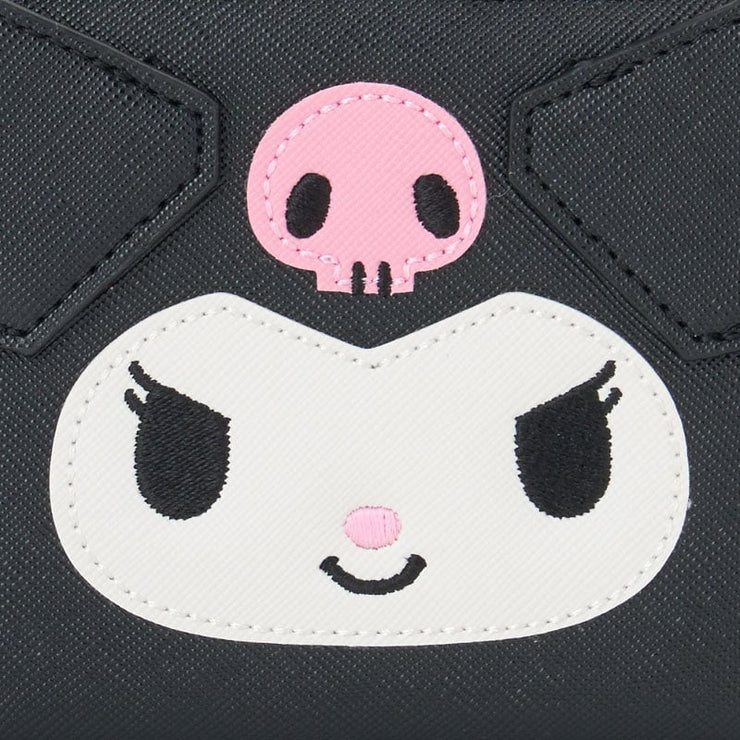 [Sanrio] Face-Shaped Bi-Fold Wallet - Kuromi [NOV 2024] Sanrio Original Japan