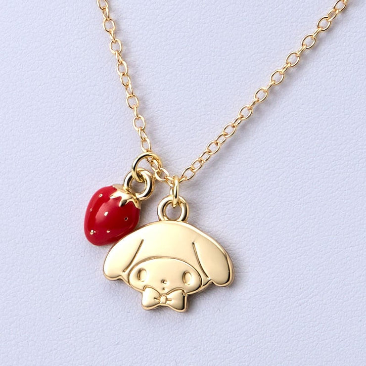 [Sanrio] -Shortcake Design Series- Plush & Necklace - My Melody [NOV 2024] Sanrio Original Japan