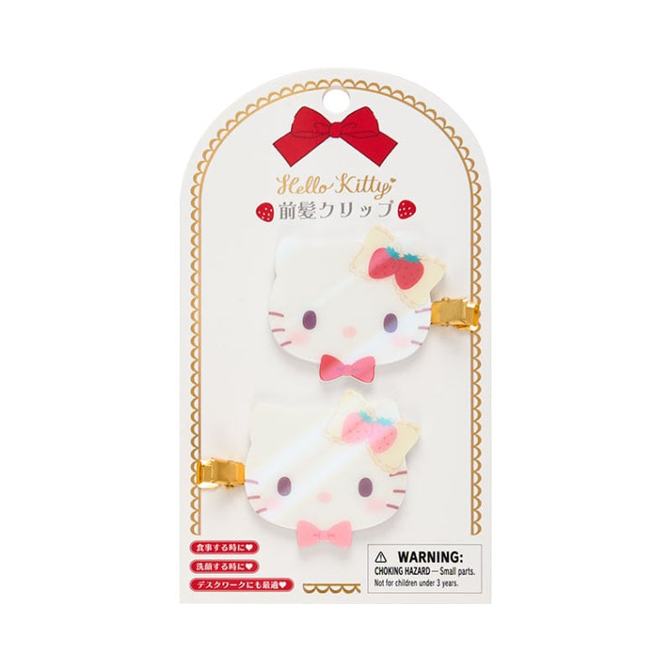 [Sanrio] -Shortcake Design Series- Bangs Clips - Hello Kitty [NOV 2024] Sanrio Original Japan