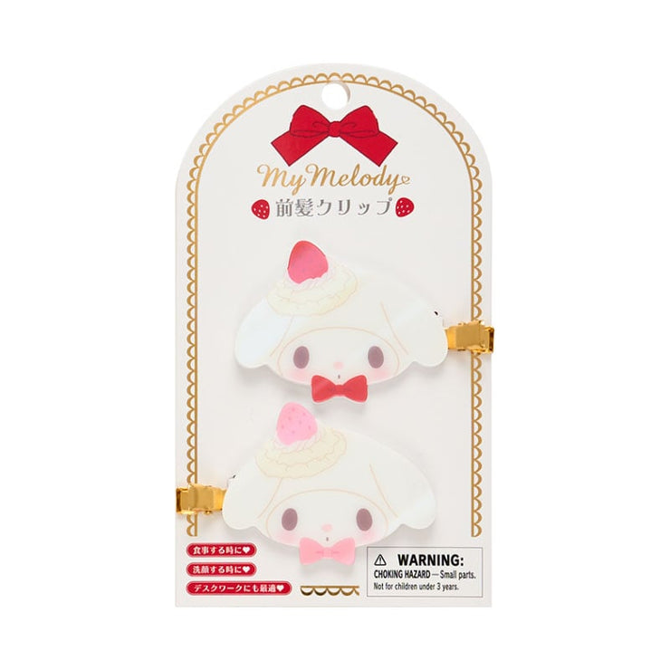 [Sanrio] -Shortcake Design Series- Bangs Clips - My Melody [NOV 2024] Sanrio Original Japan