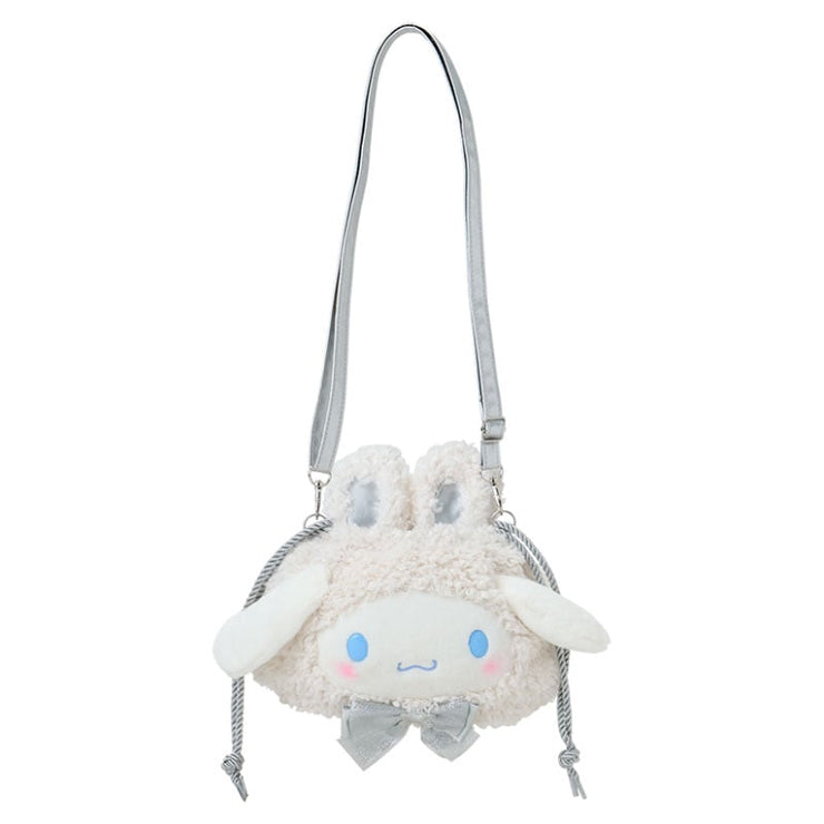 [Sanrio] -Fuwa Fuwa Snow Rabbit Design Series- 2WAY Drawstring Shoulder Bag - Cinnamoroll [DEC 2024] Sanrio Original Japan