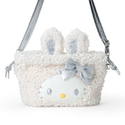 [Sanrio] -Fuwa Fuwa Snow Rabbit Design Series- 2WAY Drawstring Shoulder Bag - Hello Kitty [DEC 2024] Sanrio Original Japan