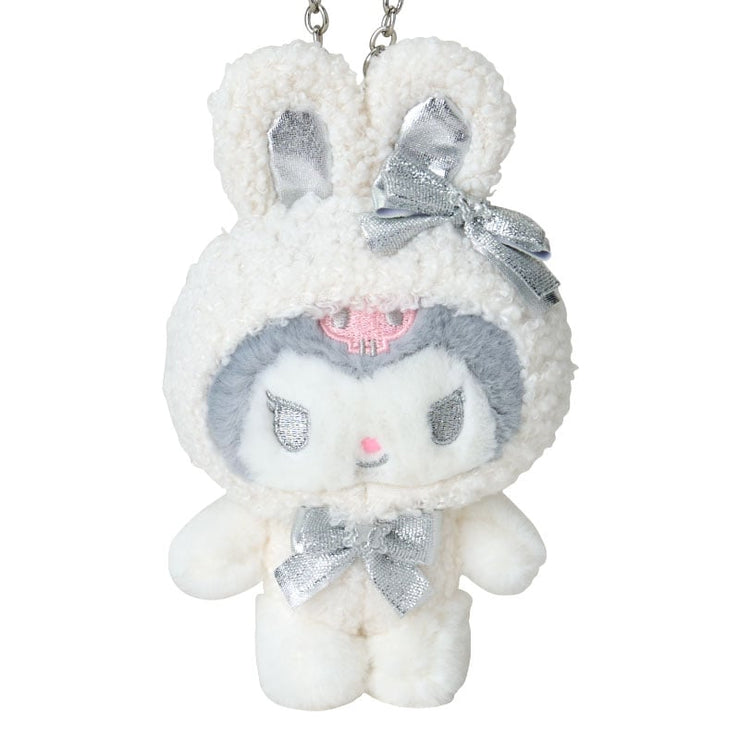 [Sanrio] -Fuwa Fuwa Snow Rabbit Design Series- Mascot Charm - Kuromi [DEC 2024] Sanrio Original Japan