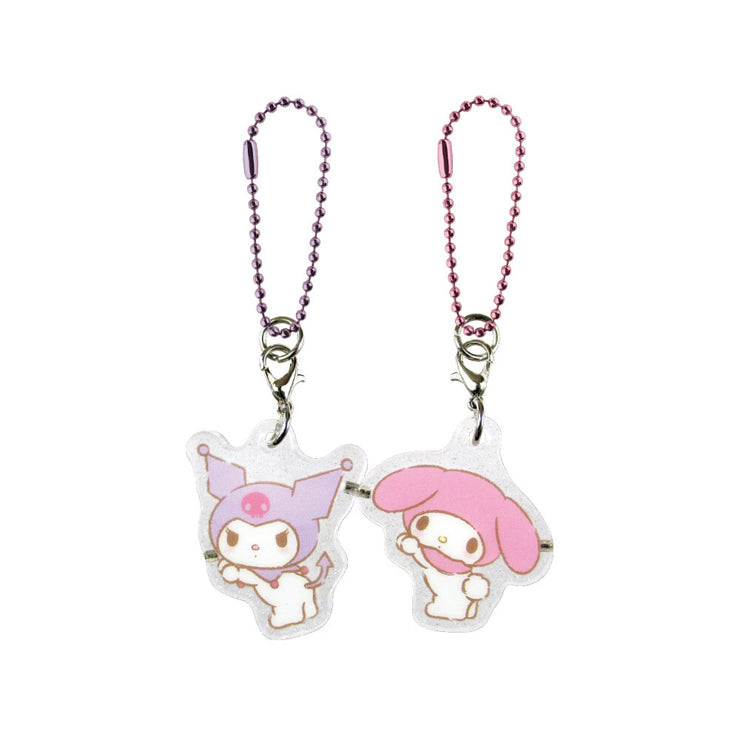 [NEW] Sanrio Pair Acrylic Keychain Strap -My Melody & Kuromi T&