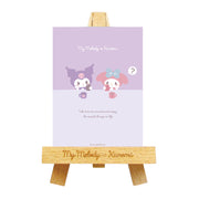 [Clearance][NEW] Sanrio Characters Easel stand with memo -My Melody KUromi 2023 T's Factory Japan