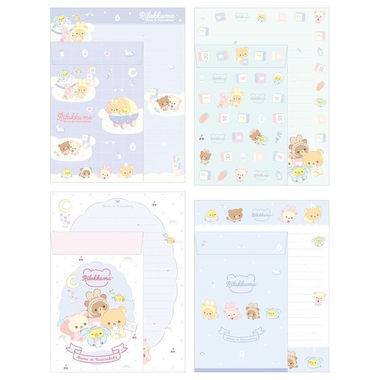 [Clearance]#[NEW] Rilakkuma -Usa Usa Baby- Letter Set -A San-X Officia ...