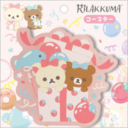 [Clearance]#[NEW] Rilakkuma -Nikoniko Happy for You- Coaster -B  San-X Official Japan 2023
