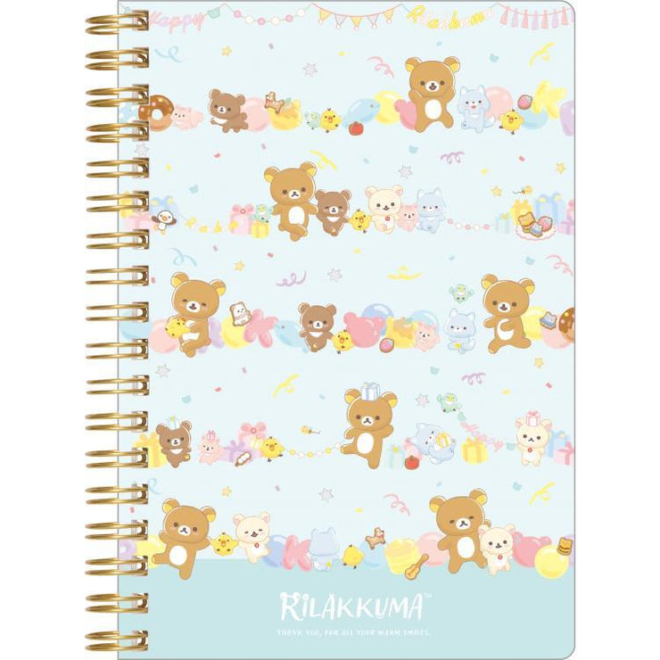 [NEW] Rilakkuma -Nikoniko Happy for You- B6 Ring Notebook -B San-X Official Japan 2023