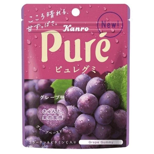 [Gummy Candy] Pure Gummy -Grape 56g Kanro Japan