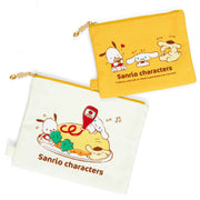 [Clearance]#[NEW] Sanrio 2x Flat Pouch Set -Delicious Meal 2022 Sanrio Japan