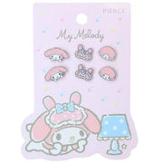 [Clearance]#[NEW] Sanrio Characters -6P Pierced Earrings - My Melody 2023 SHOBIDO Japan