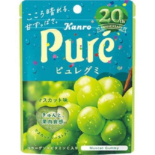 [Gummy Candy] Pure Gummy -Muscat 56g Kanro Japan