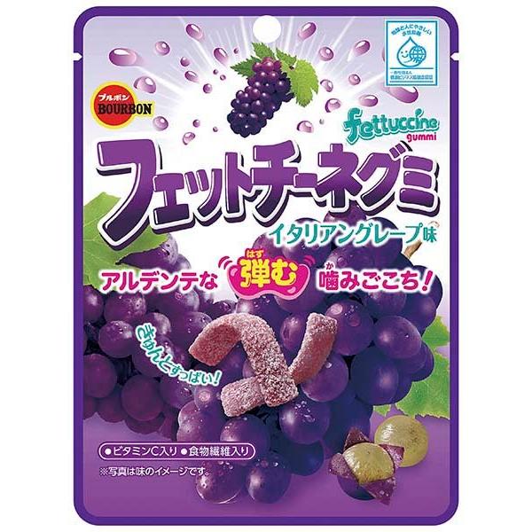 [Gummy Candy] Fettuccine Gummy -Grape 50g Bourbon Japan
